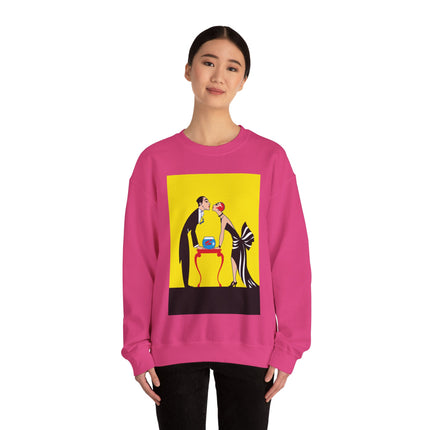 A Moment of Elegance: A Passionate Embrace Amidst Golden Splendor Heavy Blend™ Crewneck Sweatshirt