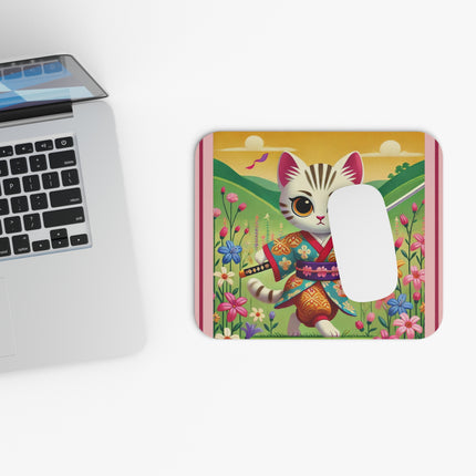 Samurai Kitten Mouse Pad (Rectangle)