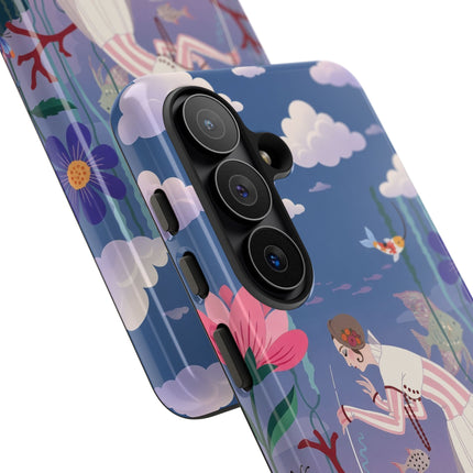 🐠🌸 The Enchanted Aquarium Garden Phone Case – Art Deco Underwater Fantasy