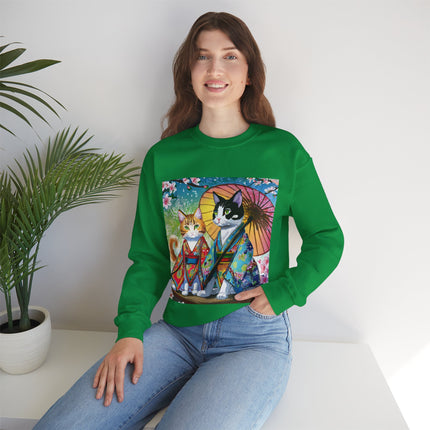Kimono Kitties Unisex Heavy Blend™ Crewneck Sweatshirt