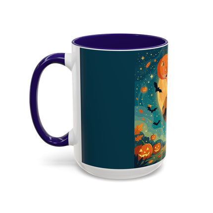 🦇🎃 The Witch Of Batwing Pumpkin Hollow Colorful Mug – Moonlit Halloween Charm