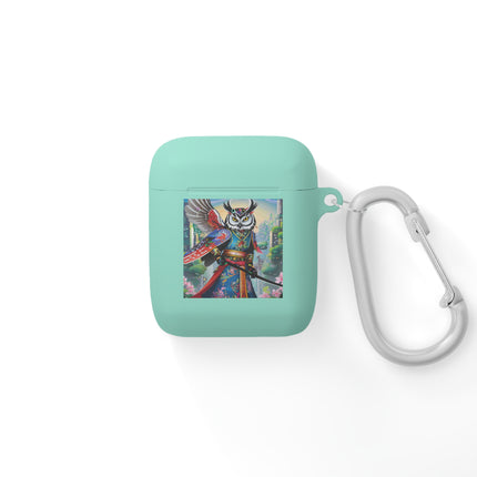 Cyberpunk Samurai Owl AirPods Case Cover