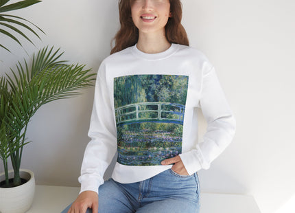 Water Lilies and Japanese Bridge by Claude Monet Heavy Blend™ Crewneck Sweatshirt