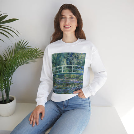 Water Lilies and Japanese Bridge by Claude Monet Heavy Blend™ Crewneck Sweatshirt