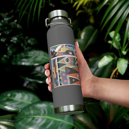 Collection decors et couleurs Pl.03 by Georges Valmiers Copper Vacuum Insulated Bottle, 22oz