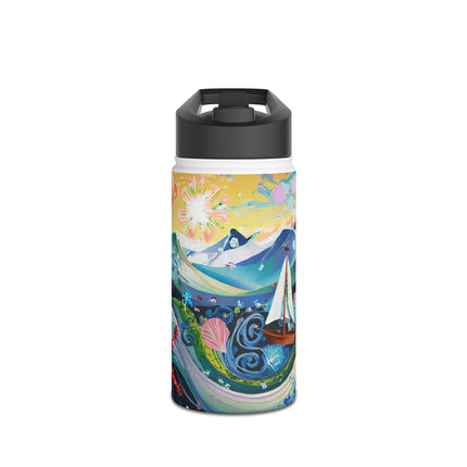 Nautical Patterns Stainless Steel Water Bottle