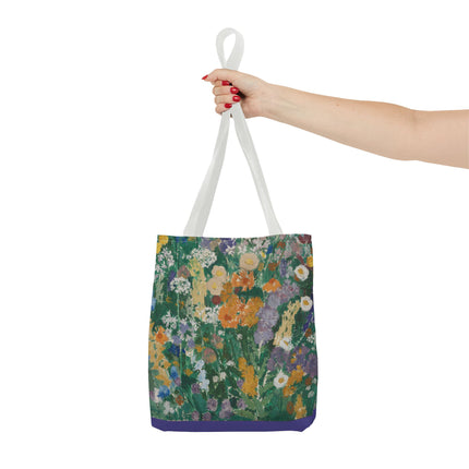 Flowers on the Mountain by August Babberger Tote Bag (AOP)