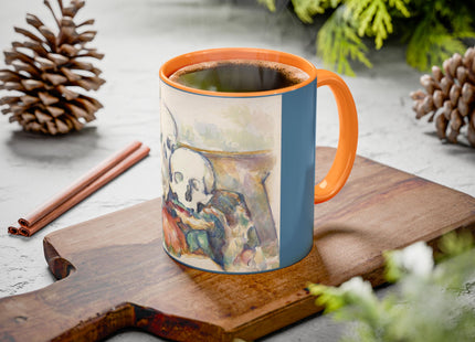 The Three Skulls by Paul Cézanne Colorful Mugs (11oz, 15oz)