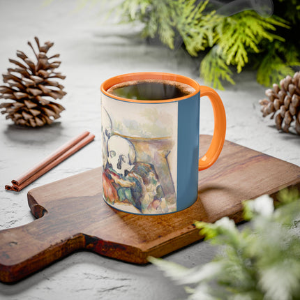 The Three Skulls by Paul Cézanne Colorful Mugs (11oz, 15oz)