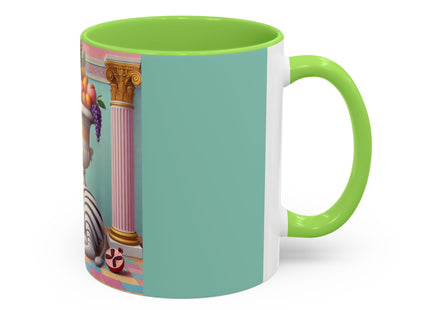 Still Life with Zebra, Fruit, and Pink Columns Colorful Mugs (11oz, 15oz)