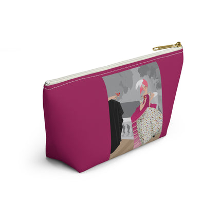 The Red Bird Cosmetic Bag – Graceful Storybook Charm & Quiet Mystery