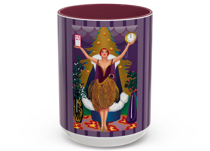 Countdown to Christmas Elegance Colorful Mugs (11oz, 15oz)