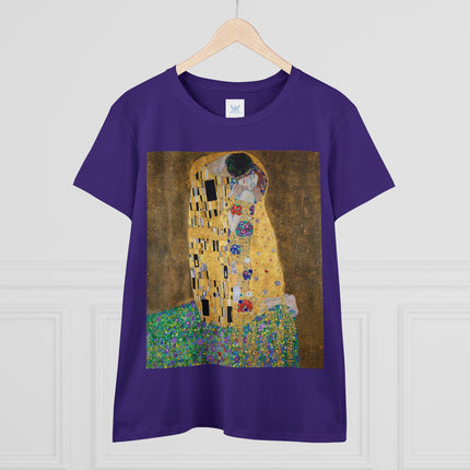 The Kiss by Gustav Klimt Women's Midweight Cotton Tee