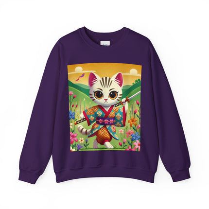 Samurai Kitten Unisex Heavy Blend™ Crewneck Sweatshirt