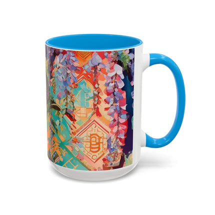Golden Wisteria Symphony Colorful Mugs (11oz, 15oz)