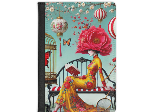 Reading In A Painted Garden Passport Cover