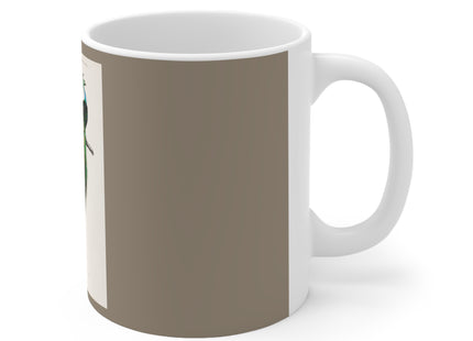 Indian Peafowl by Charles Dessalines D' Orbigny Ceramic Mug 11oz