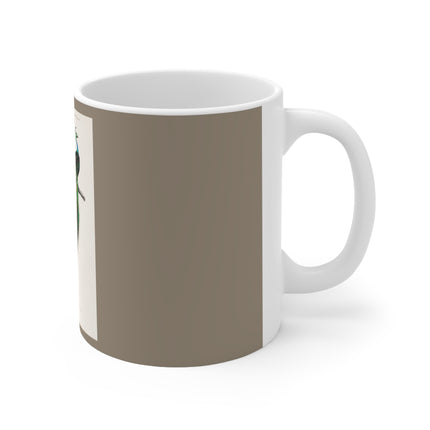Indian Peafowl by Charles Dessalines D' Orbigny Ceramic Mug 11oz