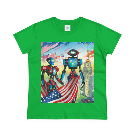 High Fashion Cyberpunk CIA Robots Cotton Tee
