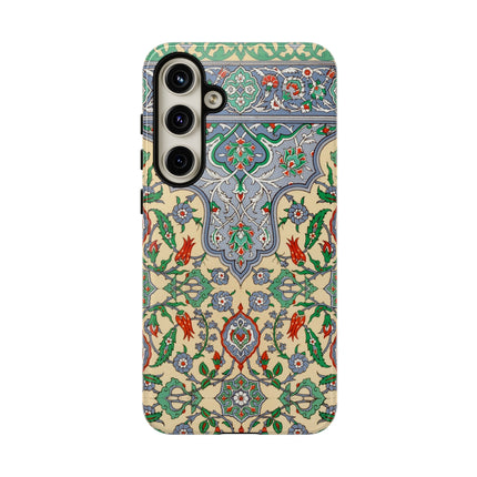 Arabic Art Pattern, Plate by Emile Prisse d’Avennes Phone Cases