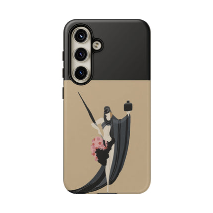Dancer with Ink & Blossoms Phone Case – Elegant Grace & Artistic Poise