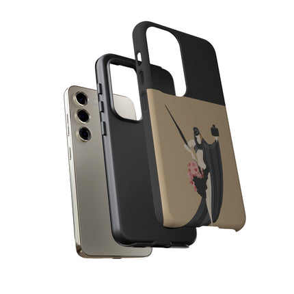 Dancer with Ink & Blossoms Phone Case – Elegant Grace & Artistic Poise
