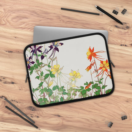 Aquilegia Flower by Tanigami Kônan Laptop Sleeve