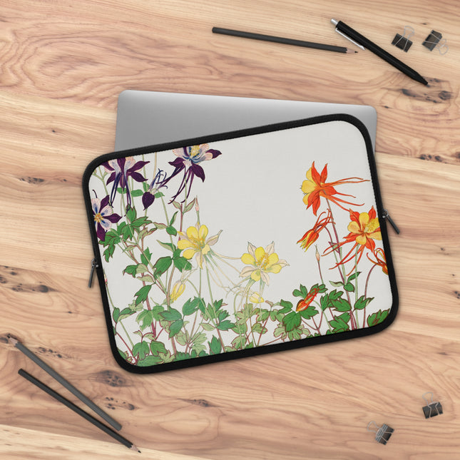 Aquilegia Flower by Tanigami Kônan Laptop Sleeve