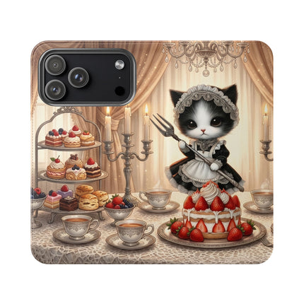 🍓🐱 The Patisserie Kitten Flip Case – Sweet Charm & Storybook Delight