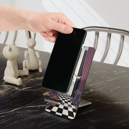 🎭🌹 The Lady Behind The Curtain Mobile Display Stand – Art Deco Fashion Elegance