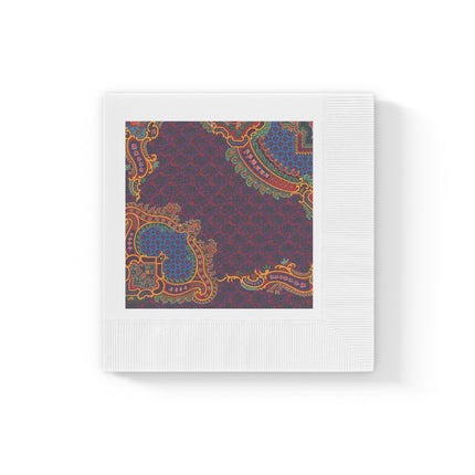 Design for a Carpet by Anonymous IV White Coined Napkins