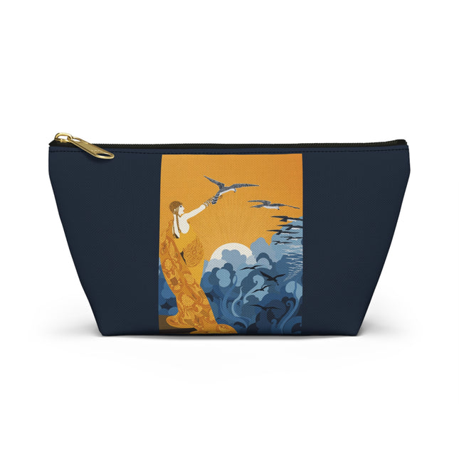 Falcon Mistress Cosmetic Bag – Art Deco Power & Golden Freedom