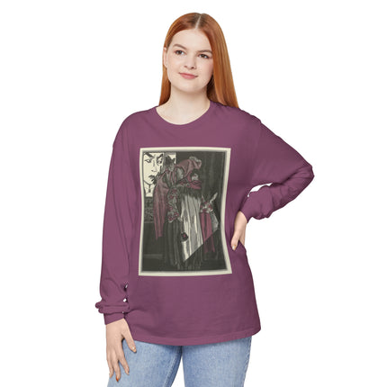 L’écran by Fernand Siméon Garment-dyed Long Sleeve T-Shirt