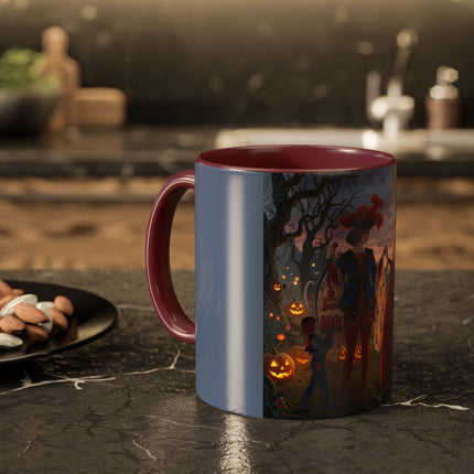 ♥️🎃 The Queen Of Hearts Halloween Masquerade Colorful Mug – Royal Halloween Fantasy