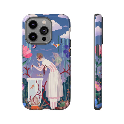 🐠🌸 The Enchanted Aquarium Garden Phone Case – Art Deco Underwater Fantasy