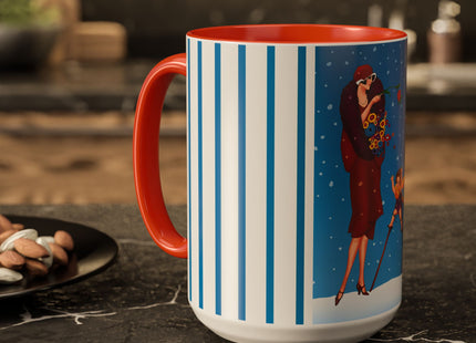 Snowfall & Couture Colorful Mugs (11oz, 15oz)