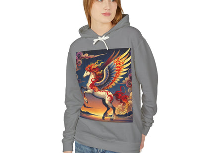 Flame-Winged Horse at Sunset Hoodie