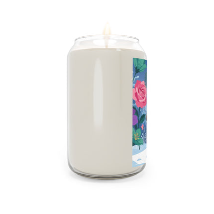 🌹❄️ The Holly Rose Of Winter Scented Soy Candle – Art Deco Christmas Garden
