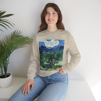 Olive Trees by Vincent Van Gogh Unisex Heavy Blend™ Crewneck Sweatshirt