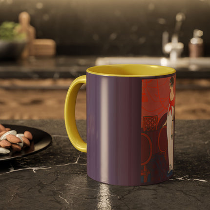 L’Entracte by Georges Lepape Colorful Mugs (11oz, 15oz)