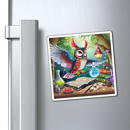 Owl's Magical Workshop Magnet (3 Sizes)