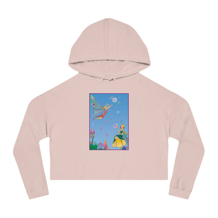 Blossoming Fairy Magic Cropped Hooded Sweatshirt