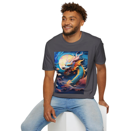 🐉⚡ Dragon of the Tempest Softstyle T-Shirt – Mythic Power & Elemental Majesty