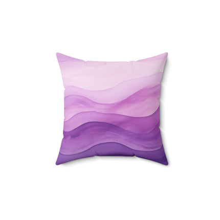 Autumn Serenade in Purple and Lavender Spun Polyester Square Pillow