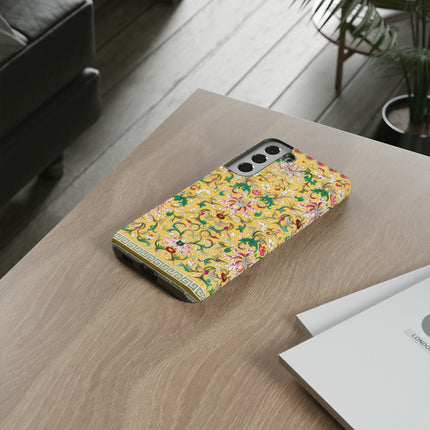 Yellow Botanical Pattern by Owen Jones Phone Cases