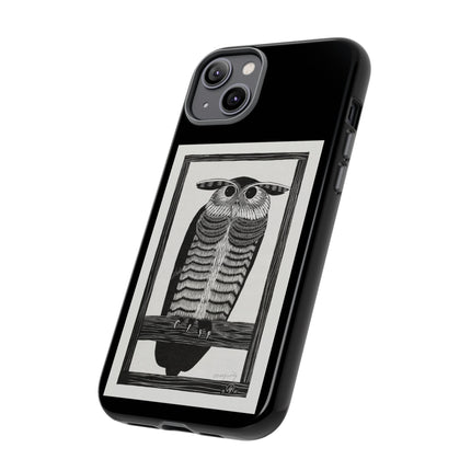 Horned Owl by Samuel Jessurun de Mesquita Phone Cases