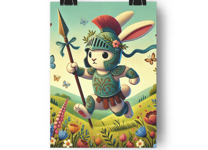 Rabbit Gladiator Giclée Art Print