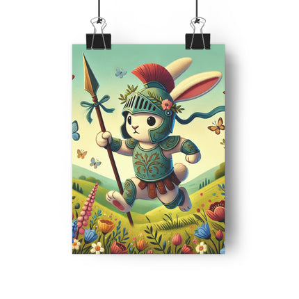 Rabbit Gladiator Giclée Art Print