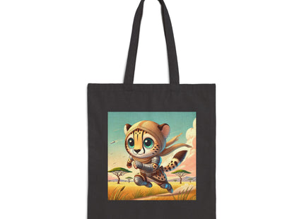 Swift Cheetah Cotton Canvas Tote Bag