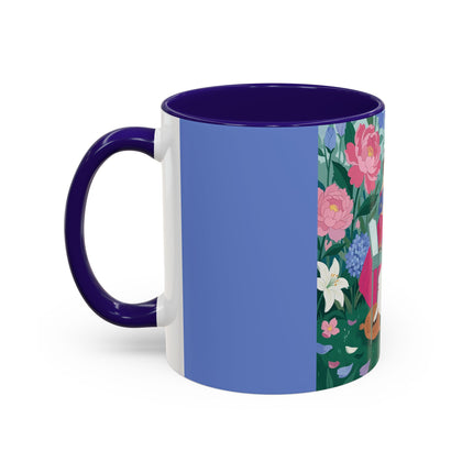 The Ladies Of The Blossoming Vanity Colorful Mugs – Art Deco Floral Elegance